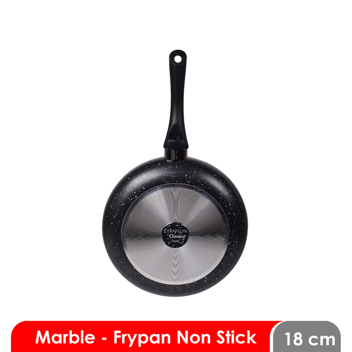 Cosmos Frying Pan Marble Anti Lengket 18 cm - CFP-18MB